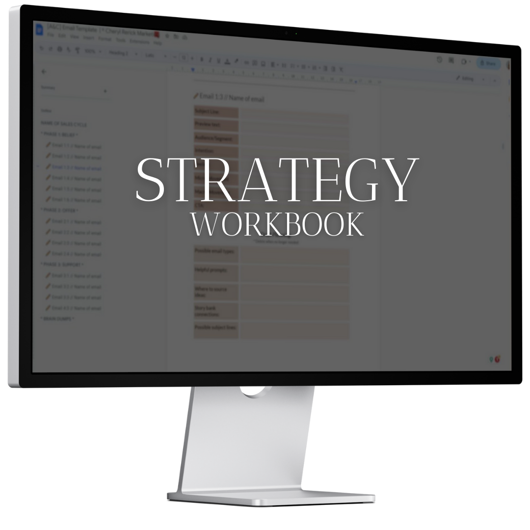 Strategy workbook