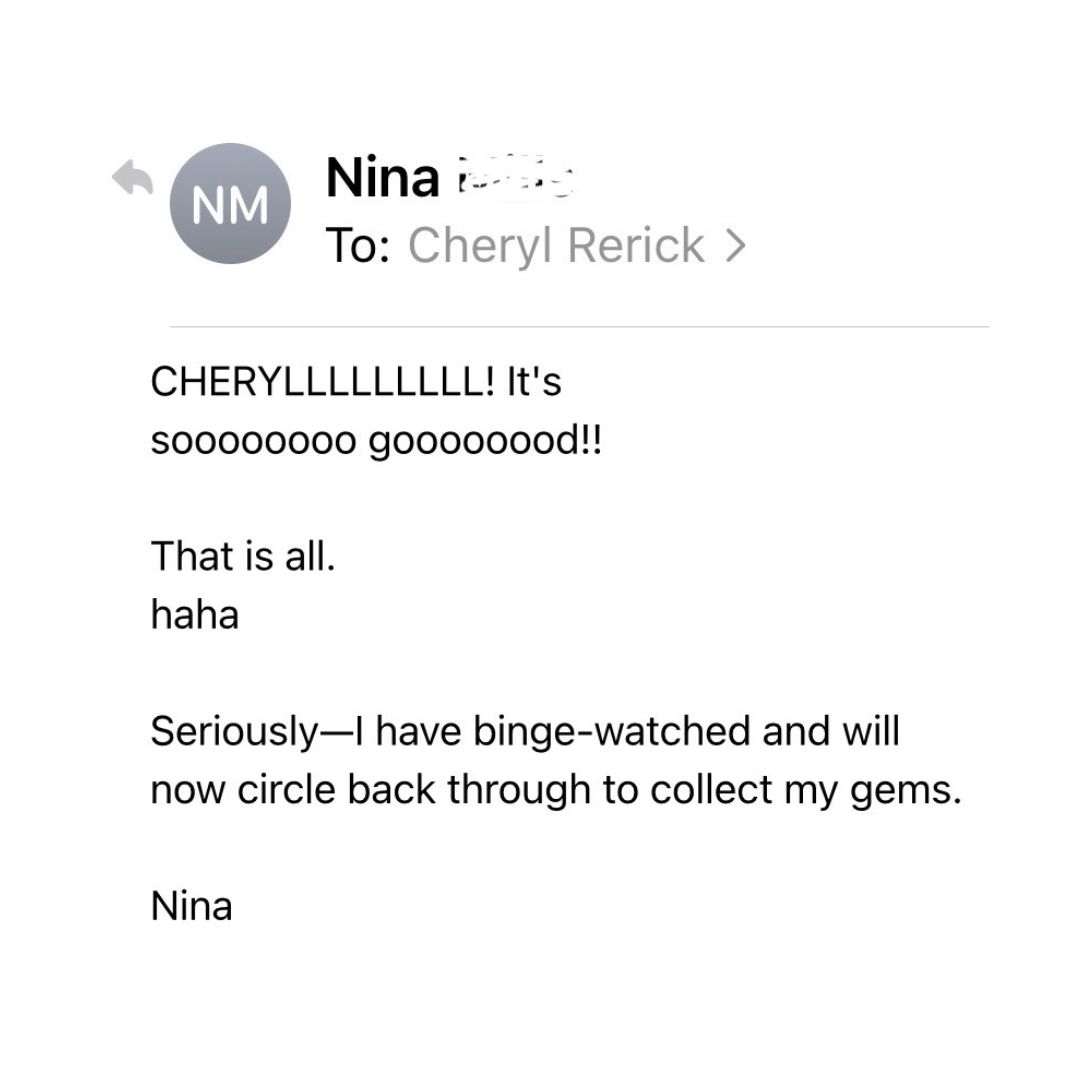 Copy of Email Diaries logos - SEASON TWO (9) Nina testimonial